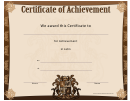 Latin Achievement Certificate Template