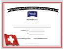 Switzerland French Language Certificate