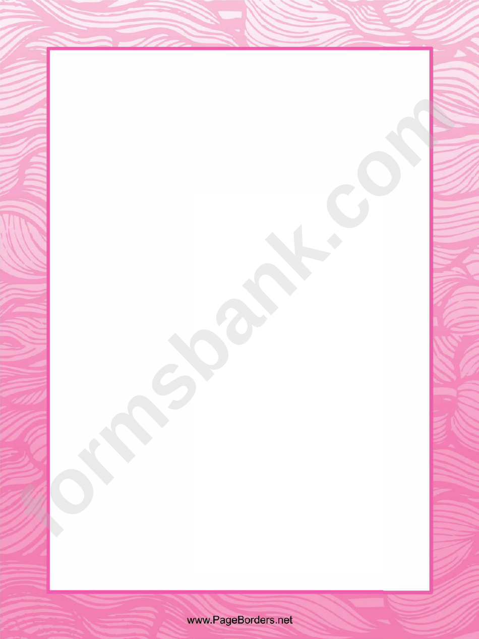 Pink Lines Page Border Templates