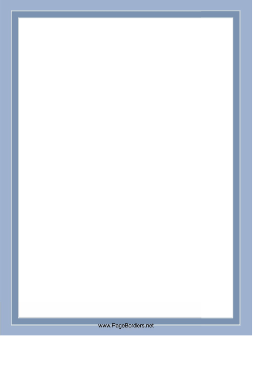 Blue Page Border Templates Printable pdf