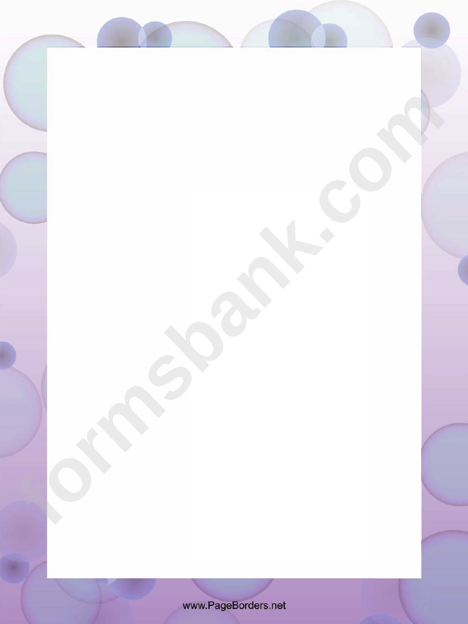 Lilac Circles Page Border Templates