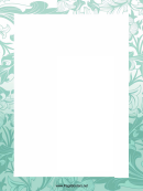 Plant Patterns Page Border Templates