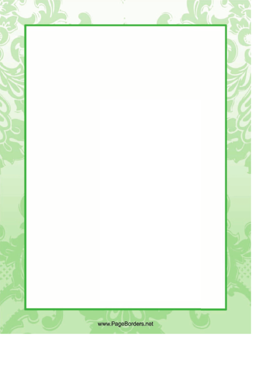 Flower Patterns Page Border Templates Printable pdf