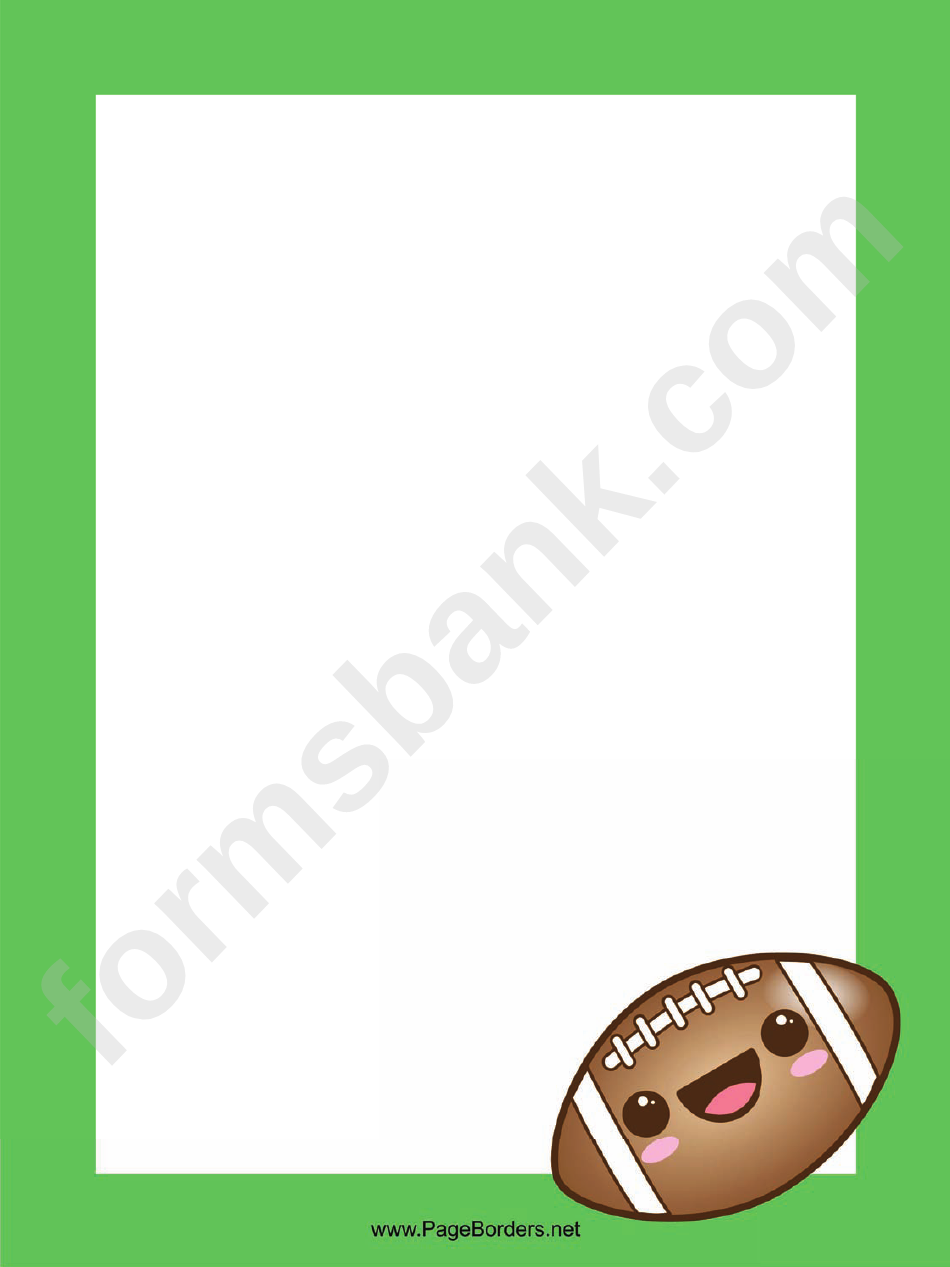Rugby Page Border Templates