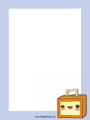 Suitcase Page Border Templates