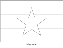Myanmar Flag Template