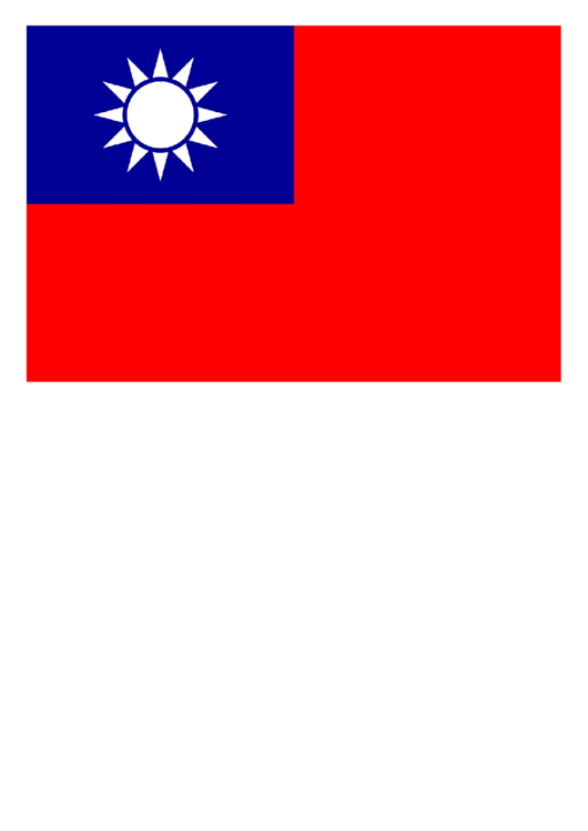 Republic Of China Flag Template