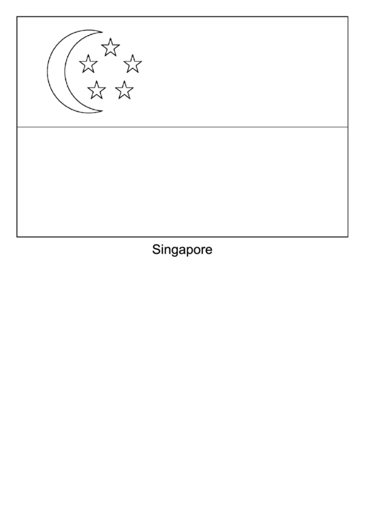 Singapore Flag Template Printable pdf