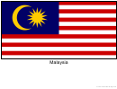 Malaysia Flag Template