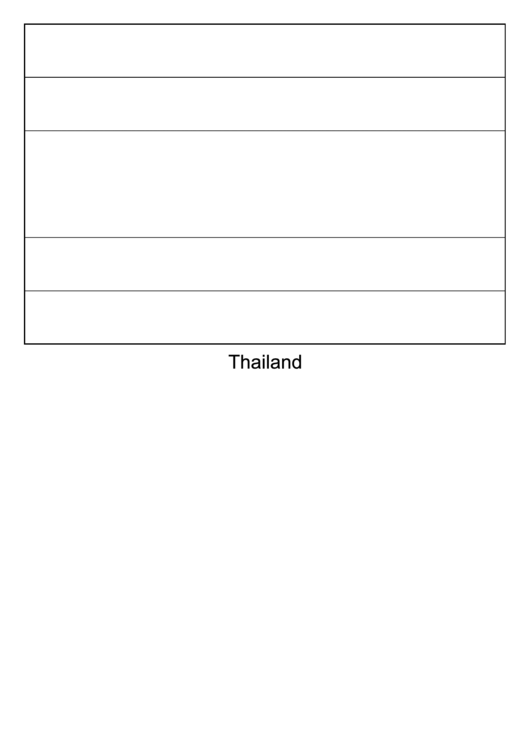 Thailand Flag Template