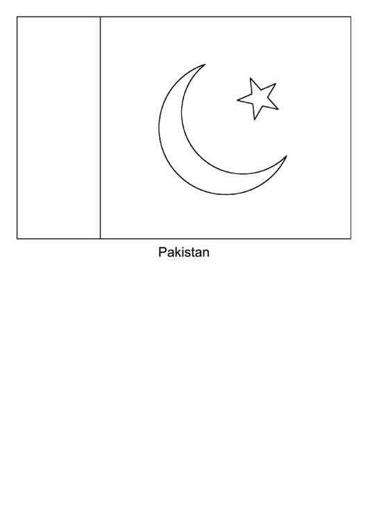 Pakistan Flag Template Printable pdf
