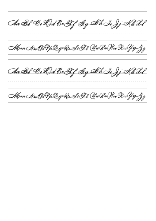 Alphabet Practice Paper Printable pdf