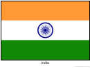 India Flag Template