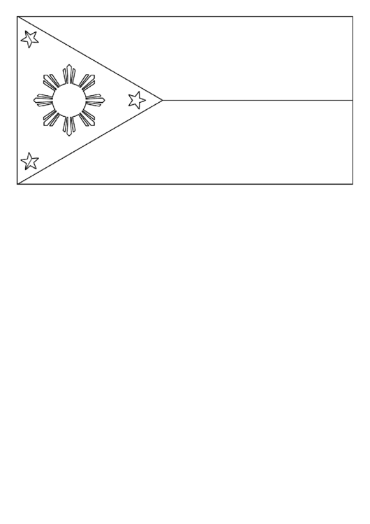 Philippines Flag Template Printable pdf