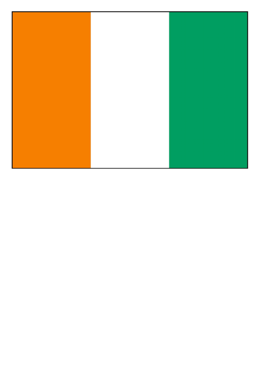 Cote D Ivoire Flag Template