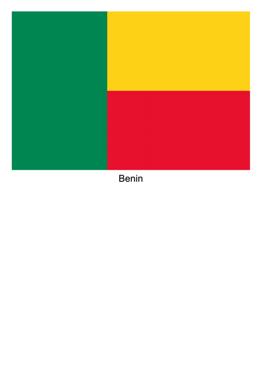 Benin Flag Template