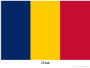 Chad Flag Template