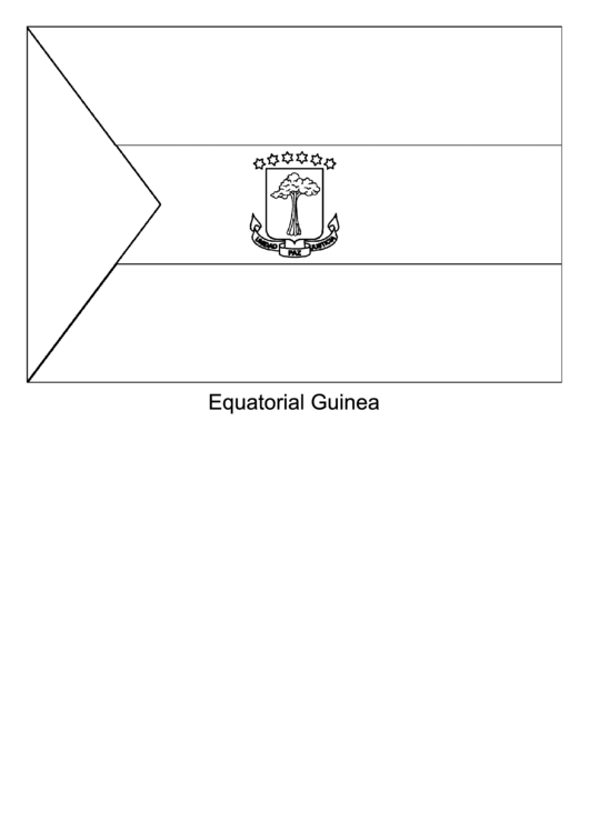 Equatorial Guinea Flag Template Printable pdf
