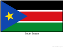 South Sudan Flag Template
