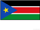South Sudan Flag Template