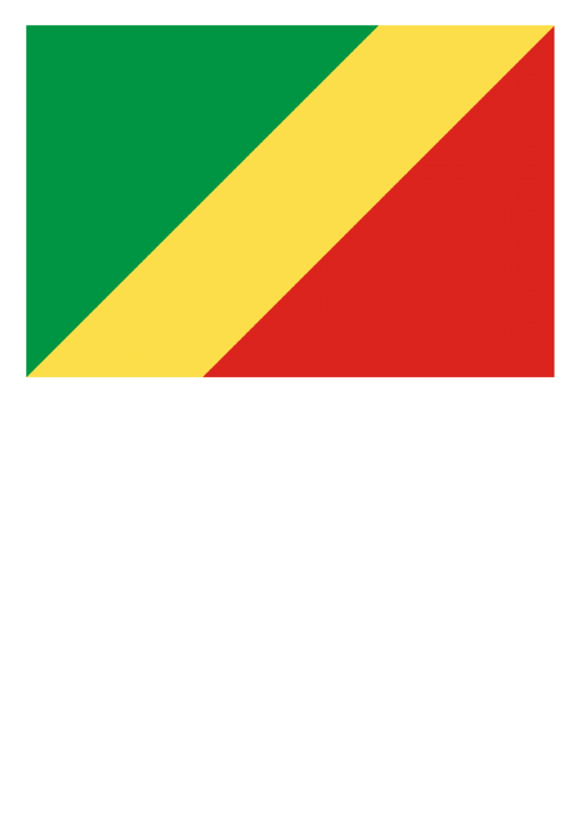 Congo Flag Template Printable pdf