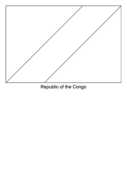 Congo Flag Template printable pdf download