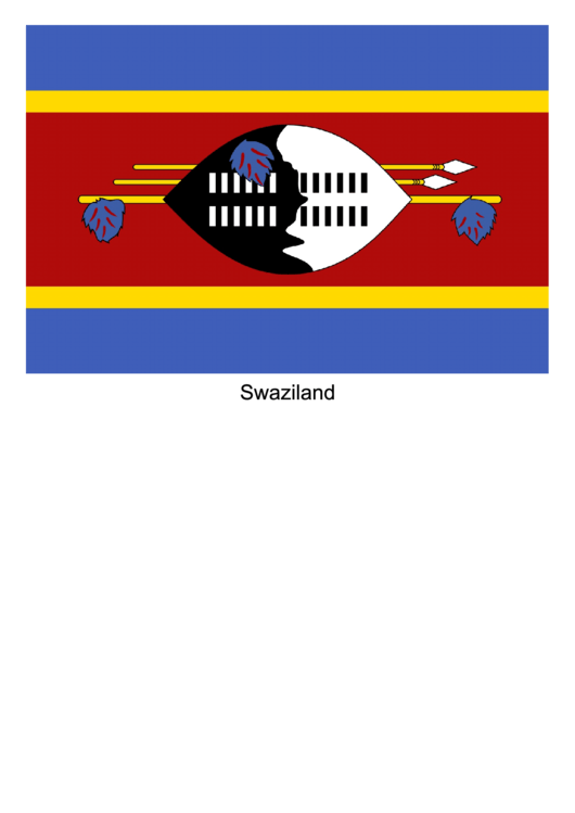 Swaziland Flag Template