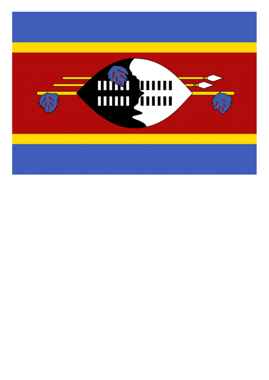 Swaziland Flag Template