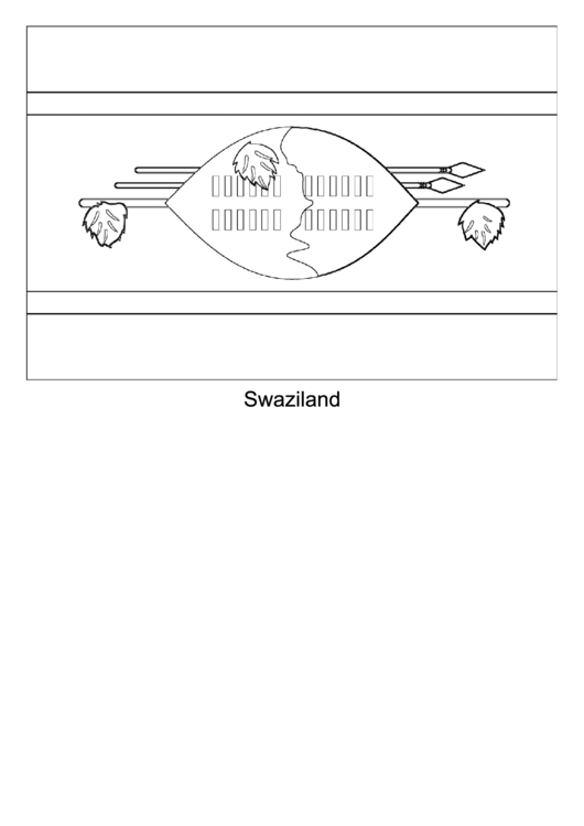Swaziland Flag Template Printable pdf