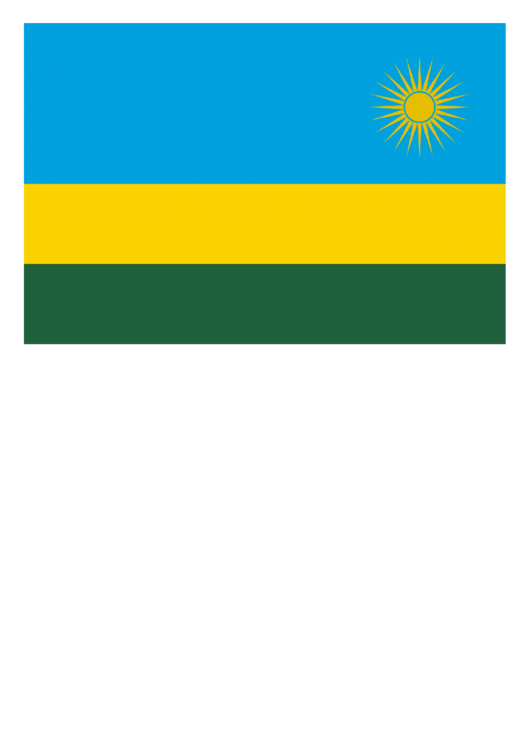 Rwanda Flag Template
