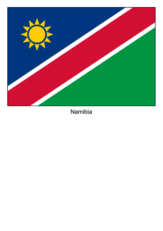 Namibia Flag Template