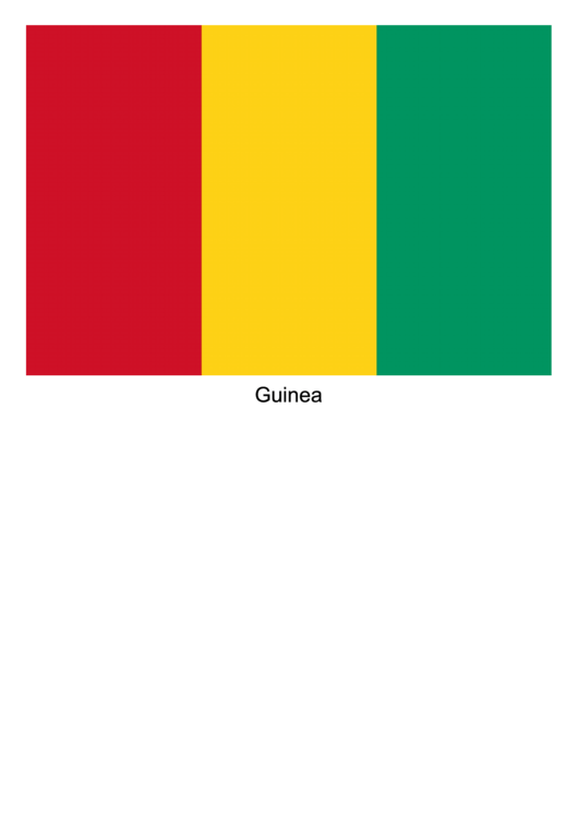 Guinea Flag Template Printable pdf