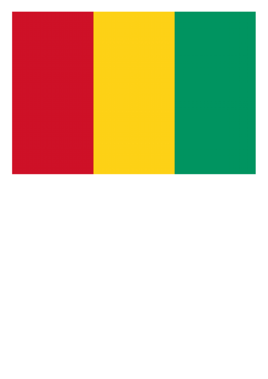 Guinea Flag Template Printable pdf