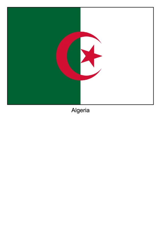 Algeria Flag Template