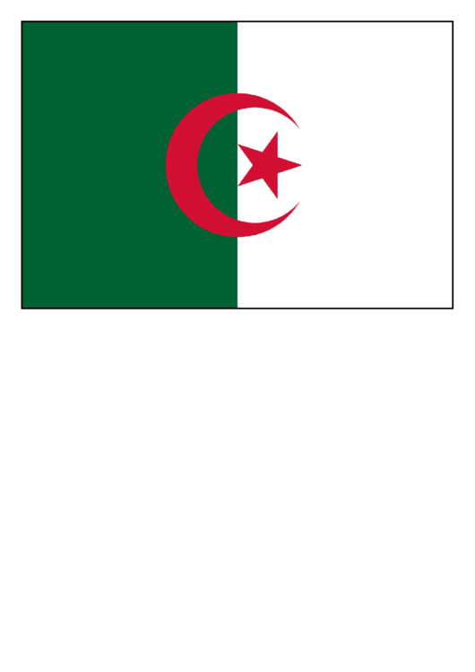 Algeria Flag Template