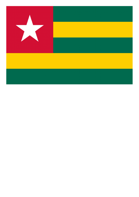 Togo Flag Template