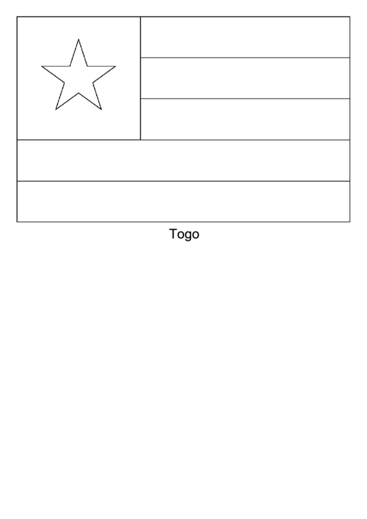 Togo Flag Template