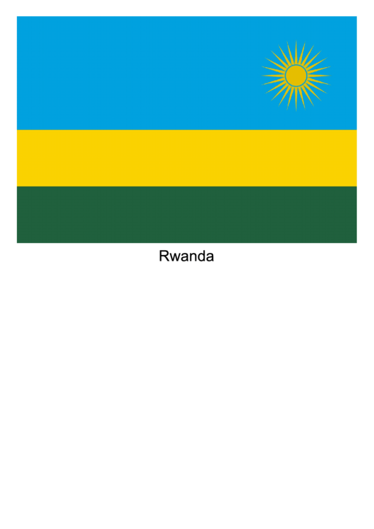 Rwanda Flag Template