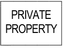 Private Property Sign Template