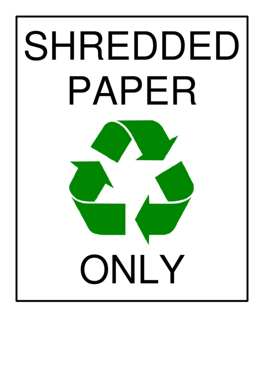 Shredded Paper Recyclables