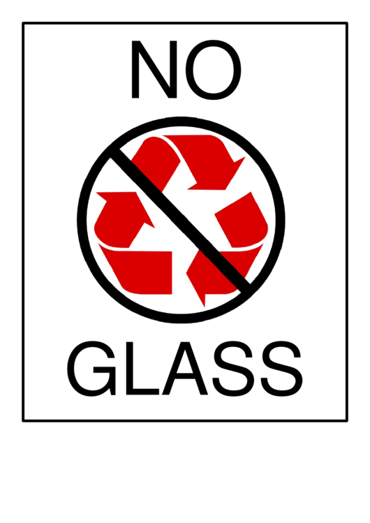 Recyclables - No Glass