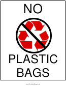 Recyclables - No Plastic Bags