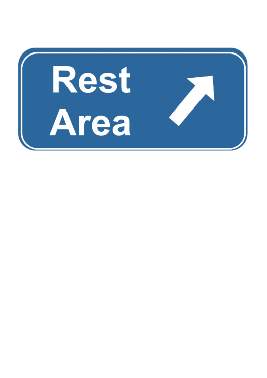 Rest Area Sign Printable pdf