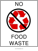Recyclables No Food Waste