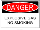 Explosive Gas Sign