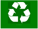 Recycling Sign Template