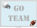 Football Lawn Sign