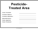 Pesticide Treated Area