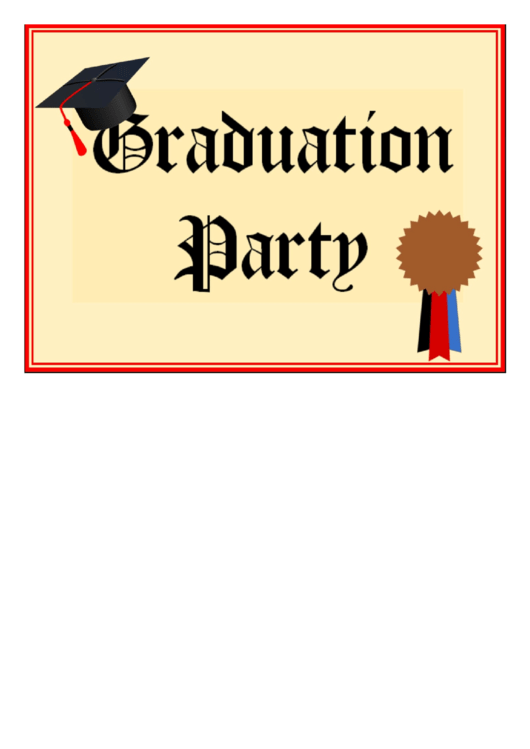 Graduation Party Lawn Sign Printable pdf