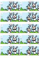 Rabbits Gift Tag Template